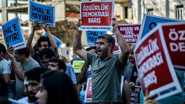 some 150 000 public sector workers have lost their jobs since the attempted putsch which the government says was orchestrated by us based preacher fethullah gulen leading to a mass crackdown on alleged supporters photo afp