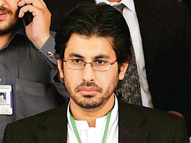 arsalan iftikhar the son of former chief justice of pakistan iftikhar chaudhry photo express file