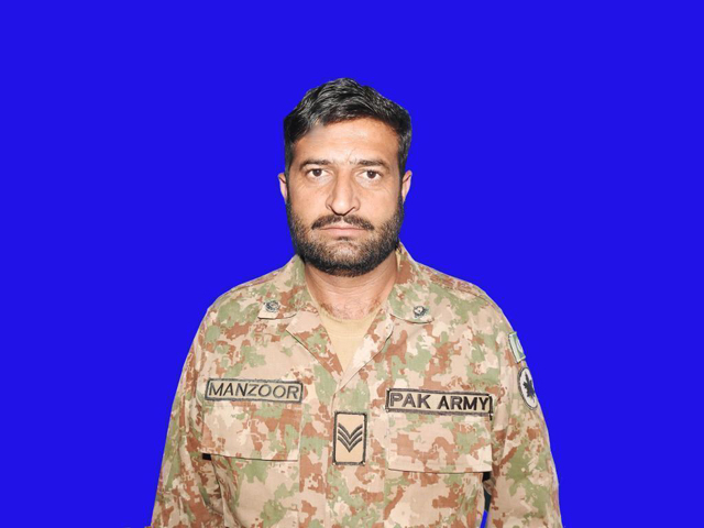 the martyred soldier is identified as havaldar manzoor abbasi photo ispr