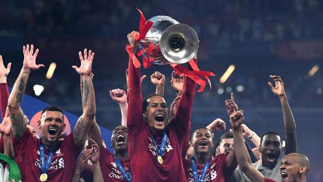 van dijk helped liverpool lift their 6th champions league title and also he won the pfa s player of the year award this season and secured a second place finish in the premier league photo afp