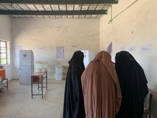 women voters casts their ballots during saturday 039 s elections in erstwhile fata photo express