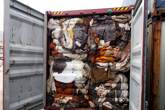 sri lankan customs shows the load of a container being inspected by customs officials at a port in colombo photo afp file