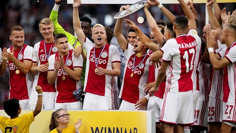 ajax take dutch super cup with 2 0 win over psv eindhoven