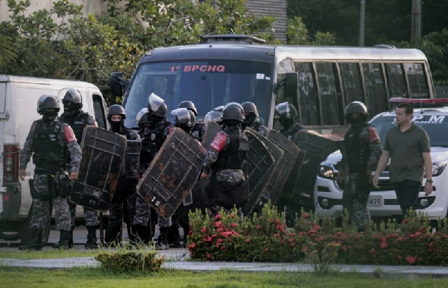 brazilian riot police photo afp