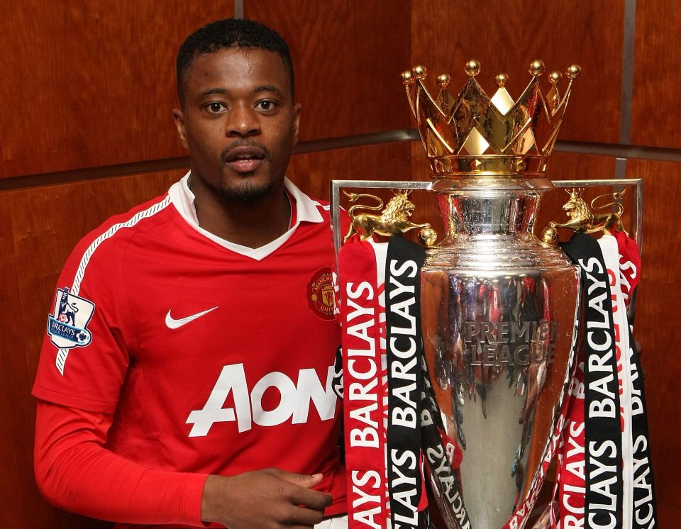 evra would go on to make almost 300 appearances for the club winning five premier league titles and the champions league photo afp