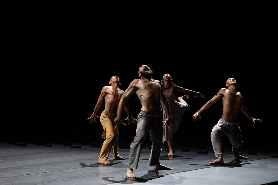 Dancers perform during the rehearsal of 