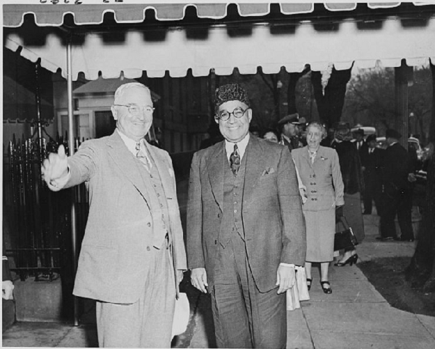 Liaquat Ali Khan and President Truman.