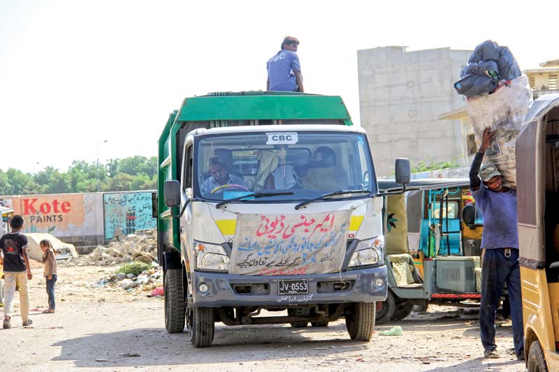 the spokesperson said that the board has established 16 temporary offal collection points in the district east 13 in the district south four in district malir and 18 in district west photo file