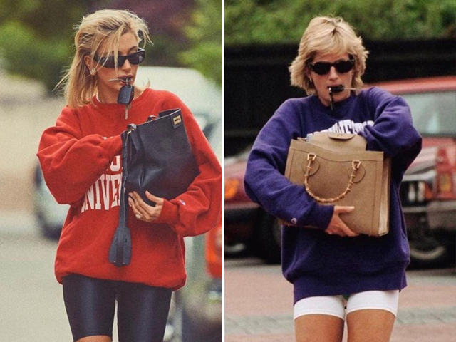 hailey bieber channels princess diana in latest photo shoot