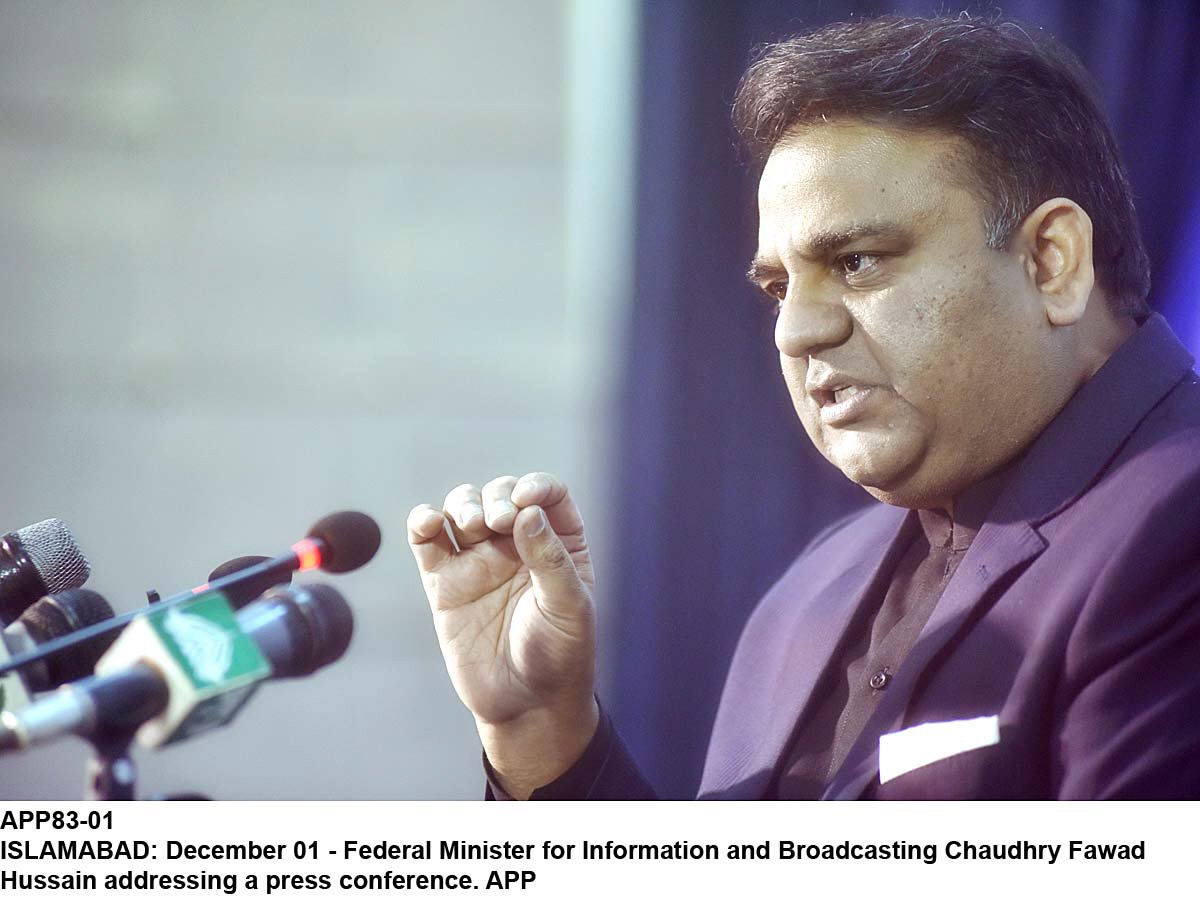 federal minister for science and technology fawad chaudhry photo app file
