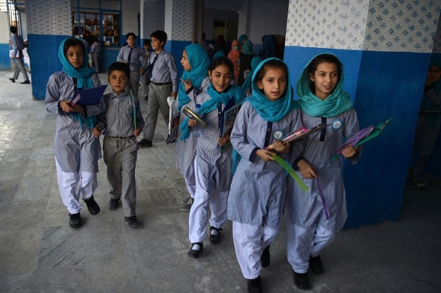 According to UNICEF, the number of attacks against Afghan schools tripled last year, compared to 2017.  Photo: AFP