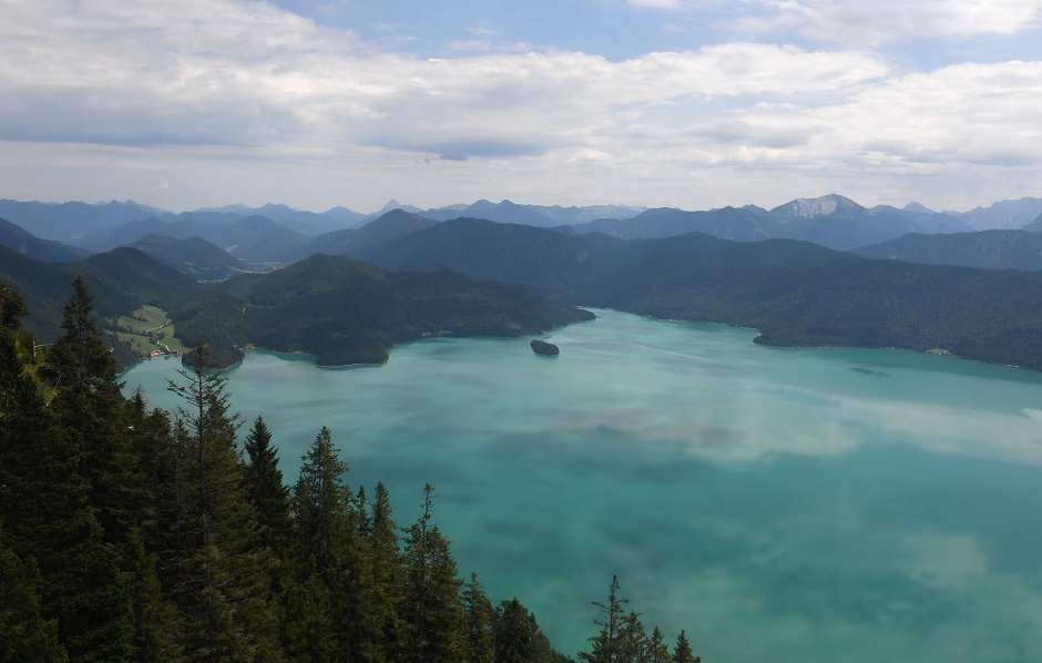 View of lake Walchensee in the Alp mountains near the village Walchensee, southern Germany. PHOTO: AFP
