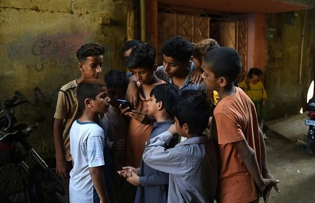 With little performance space available Lyari's rappers have largely turned to the internet to share their clips of their songs, which generate millions of views online: PHOTO: AFP.