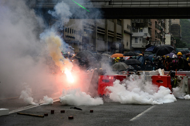 There have been weeks of often-violent clashes between police and protesters. PHOTO: AFP