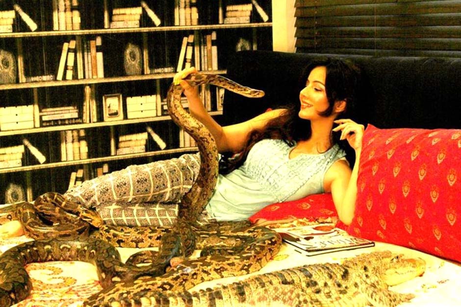 Pirzada previously claimed that her love for snakes is more than just a hobby for her. PHOTO COURTESY: RABI PIRZADA/SOCIAL MEDIA