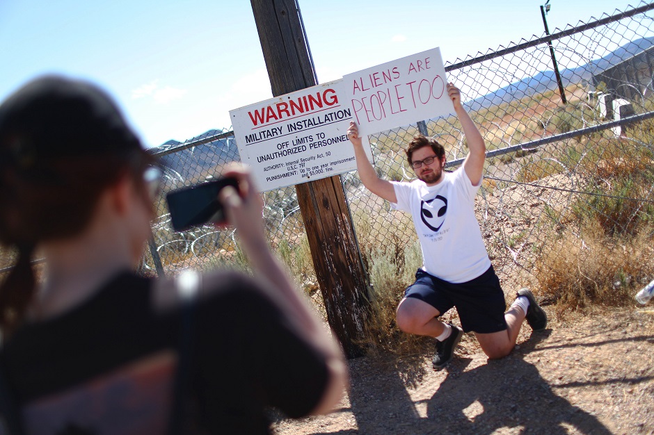 The military has warned attendees not to approach the protected Area 51 military installation. PHOTO: AFP