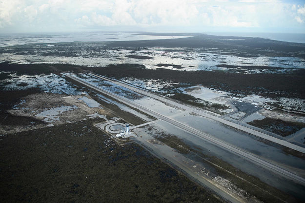 A view of floods and damages from Hurricane Dorian at Marsh Harbor airport September 5, 2019, in Marsh Harbor, Great Abaco. PHOTO: AFP