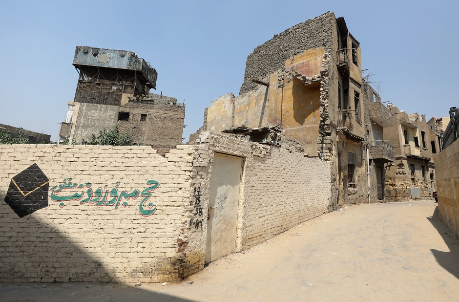 Alleyway and old buildings are seen in the historic Darb al-Labbana neighbourhood in Cairo, Egypt September 3, 2019. PHOTO: REUTERS