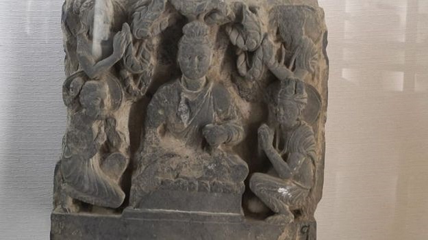 Gandhara Art in Taxila Museum (Photo: BBC Urdu)