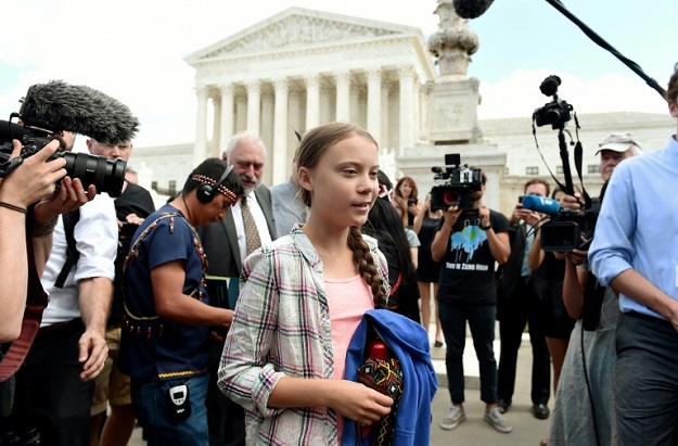 Swedish teen Greta Thunberg has become the poster child for a new youth-led climate change protest movement. PHOTO: AFP