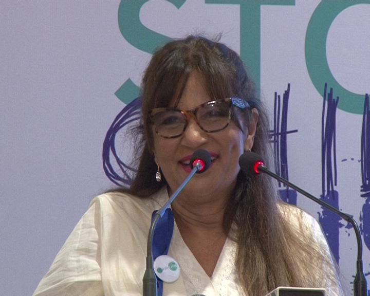 Frieha Altaf speaks at Stop Child Abuse 