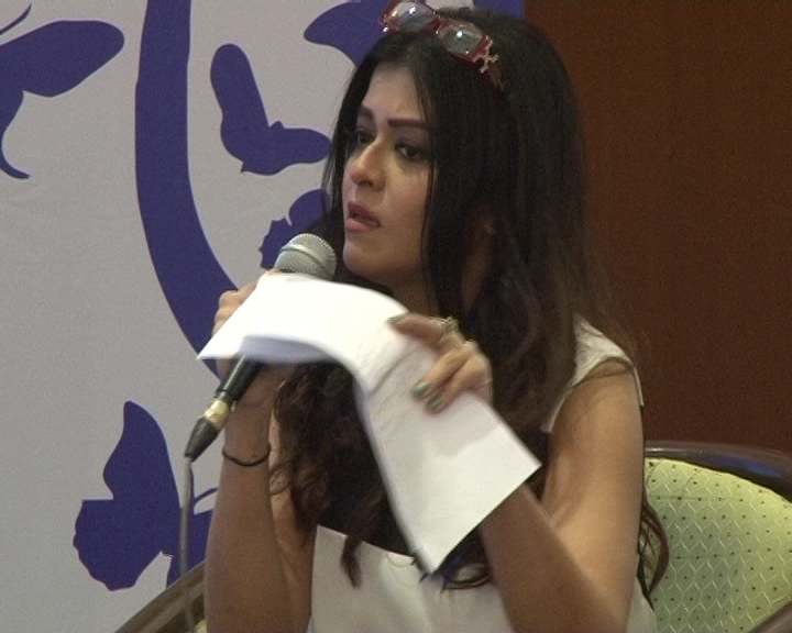 Maria Wasti speaks at Stop Child Abuse
