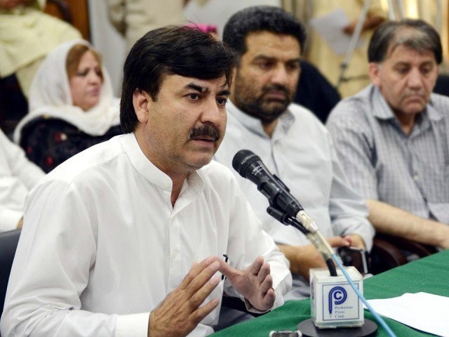 khyber pakhtunkhwa k p information minister shaukat yousafzai photo ppi file