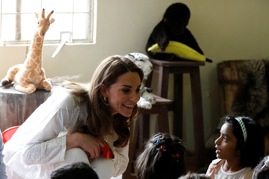 Catherine, Duchess of Cambridge visit SOS Children's village in Lahore, Pakistan October 17, 2019 (Photo: Reuters)