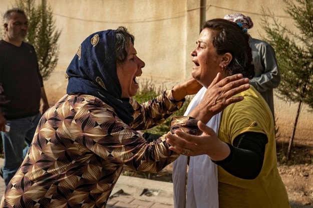 The Turkish offensive has killed dozens of civilians, mainly on the Kurdish side. PHOTO: AFP
