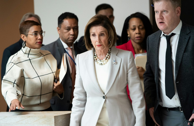 US Speaker of the House Nancy Pelosi says the timeline for the impeachment inquiry of President Donald Trump depends 'on the truth line'. PHOTO: AFP