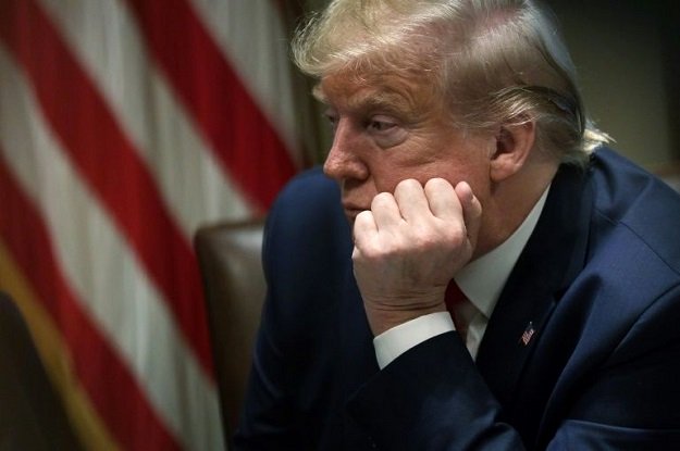 President Donald Trump is threatened with impeachment in the Democratic-controlled House of Representatives. PHOTO: AFP