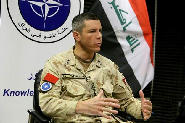 Major General Dany Fortin, the Commander of the NATO Mission Iraq (NMI), in an interview with AFP on Sunday. PHOTO: AFP