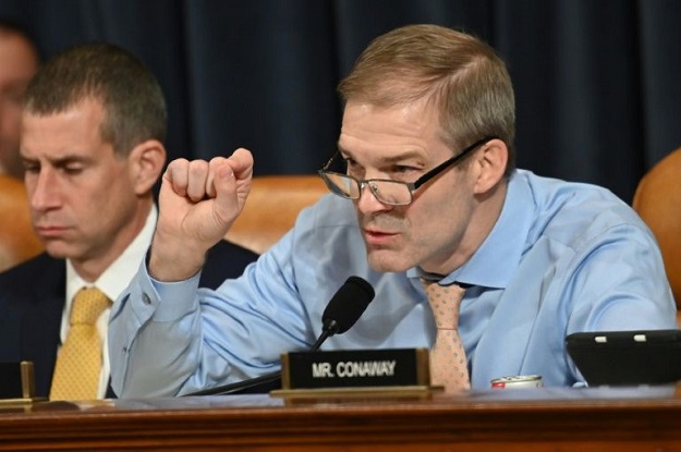 Republican Representative from Ohio Jim Jordan has been among President Donald Trump's most assertive allies in his impeachiment inquiry. PHOTO: AFP