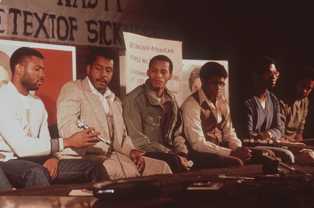 A file photo taken on November 19, 1979 shows the second released group of US embassy staffers in Tehran holding a press conference (Photo: AFP)