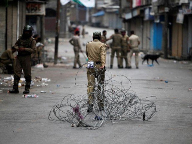 The disputed region has been in lockdown since Aug 5 last year. PHOTO: REUTERS/FILE