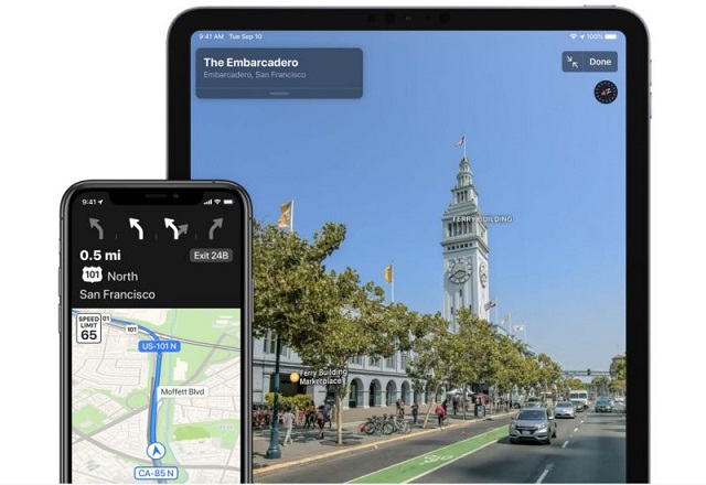 apple redesigns mapping app for us users
