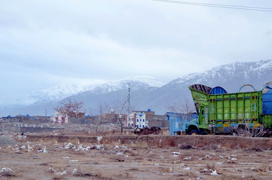 Beautiful eye catching view of mountains covered with snow after snowfall during winter season in Quetta. PHOTO: PPI