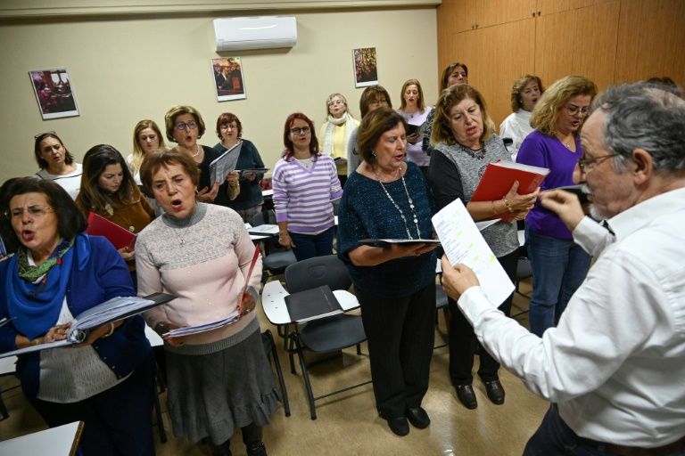 In an effort to save the language, a choir in Istanbul sings Judeo-Spanish songs. PHOTO: AFP