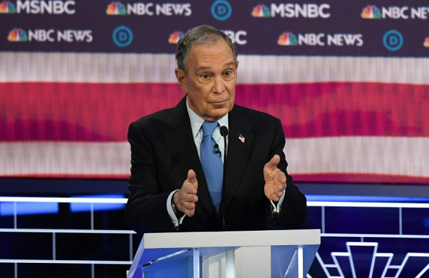 Former New York mayor Michael Bloomberg was in the spotlight has he joined the Democratic debate stage for the first time, following a rise in polls fuelled by his astronomical spending on campaign advertising. PHOTO: AFP