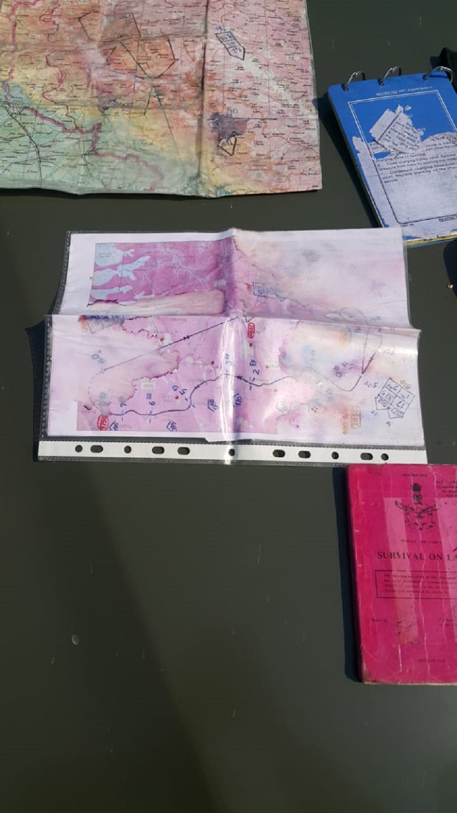 Recovered map by the forces. PHOTO: EXPRESS