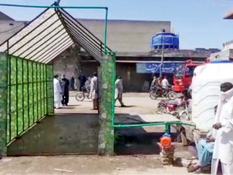 country s first sanitiser walkthrough gate installed