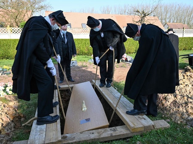 The Charitable Brotherhood of Saint-Eloi de Bethune have been burying the destitute more than 800 years. PHOTO: AFP 