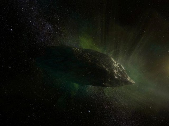 The interstellar comet 2I/Borisov travels through our solar system in an artist's impression obtained by Reuters. PHOTO: REUTERS