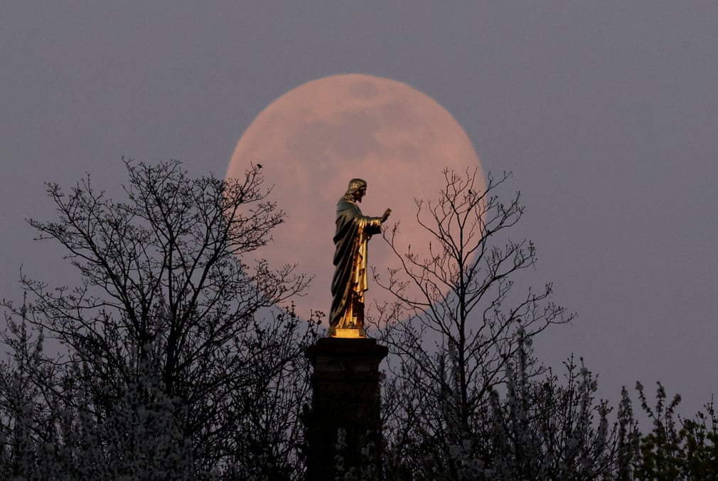 Supermoon in France. PHOTO: REUTERS