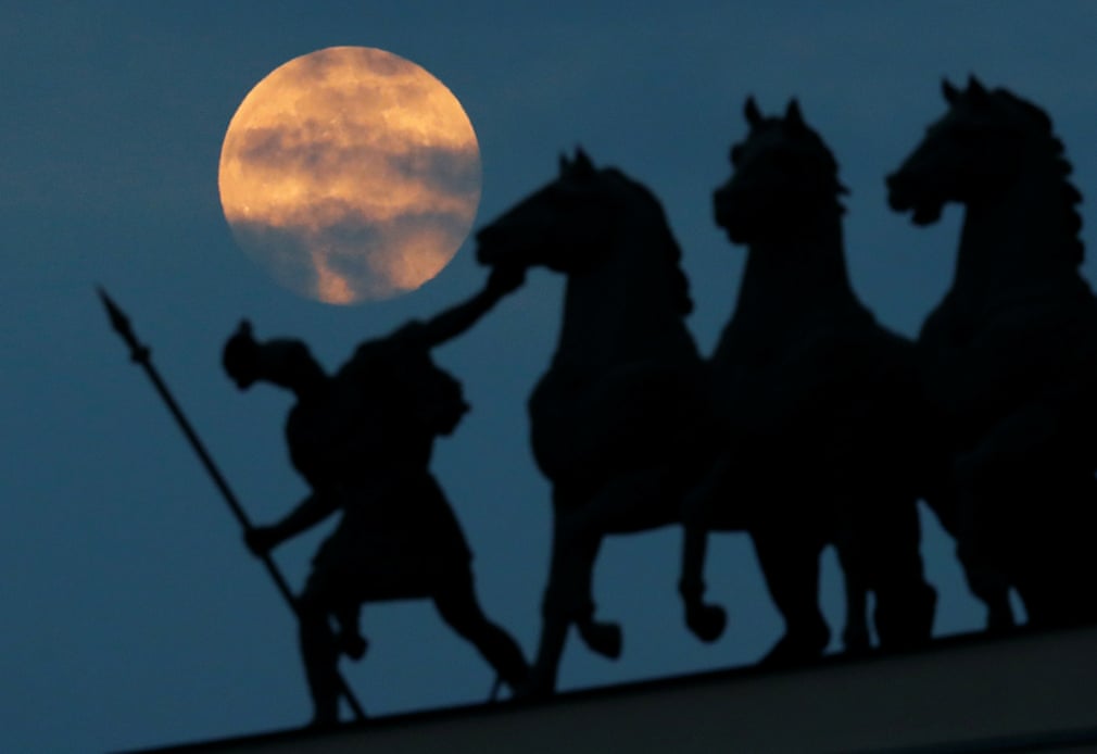 Supermoon in Russia. PHOTO: REUTERS