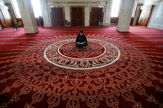 Mosques have been empty during the start of Ramadan as prayers are held at home. PHOTO: AFP