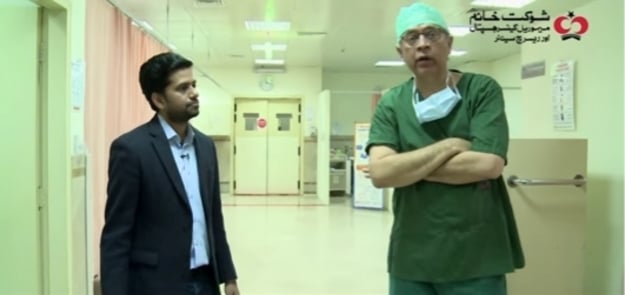 Dr Amir Ali Syed, a senior surgeon at SKMCH&RC, at the Holding Bay where patients are kept for pre-operative care
